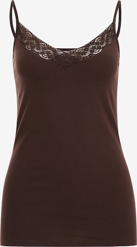 WE Fashion Top in Braun: Vorderseite