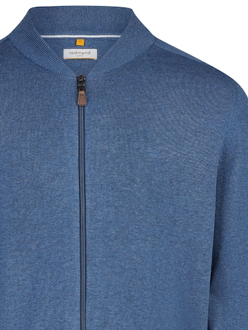 redmond Strickjacke 'Basic'‌‌‌ in Blau