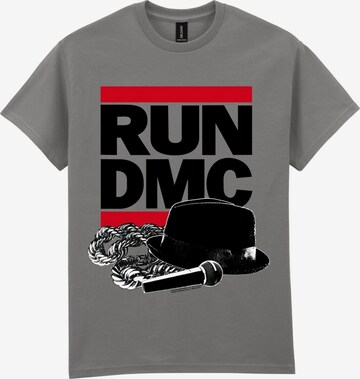 T-Shirt 'RUN DMC Hat And Chain T-Shirt' RUN DMC en gris : devant