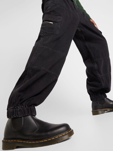 River Island Plus - Tapered Pantalón cargo 'OREO' en negro