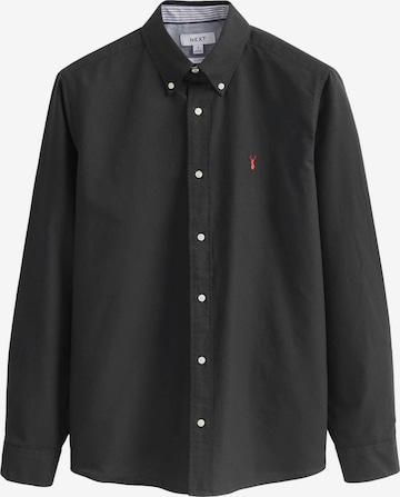 Next Button Up Shirt in Black: front