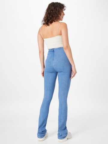 Misspap Flared Jeans in Blauw