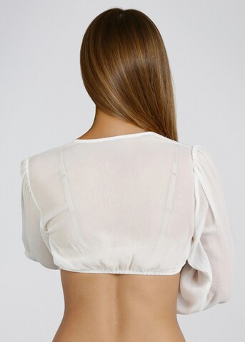 SPIETH & WENSKY Klederdracht blouse 'Efeu' in Wit