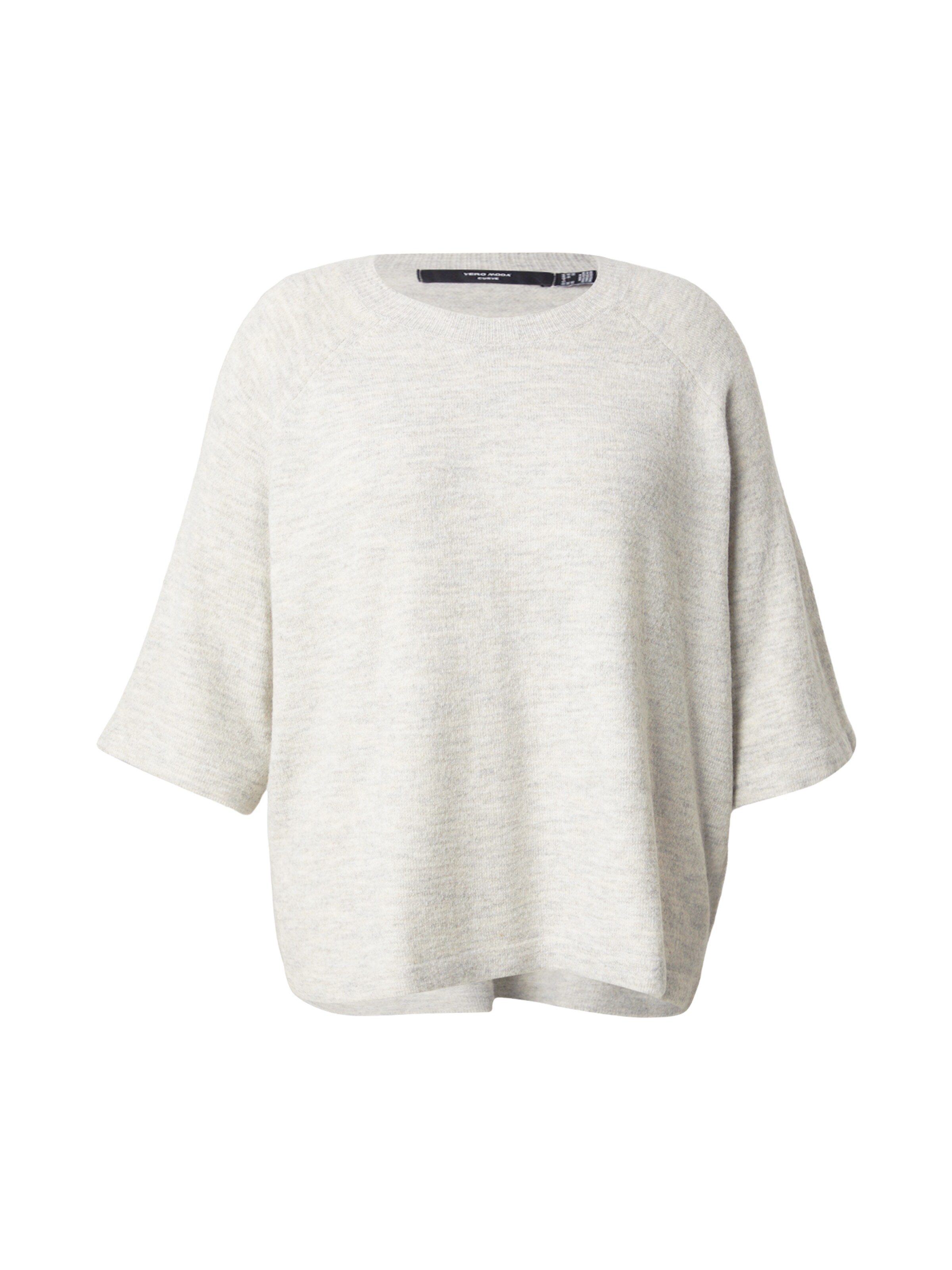 Vero Moda Curve Pullover 'VMCLEFILE' in Grau: Vorderseite