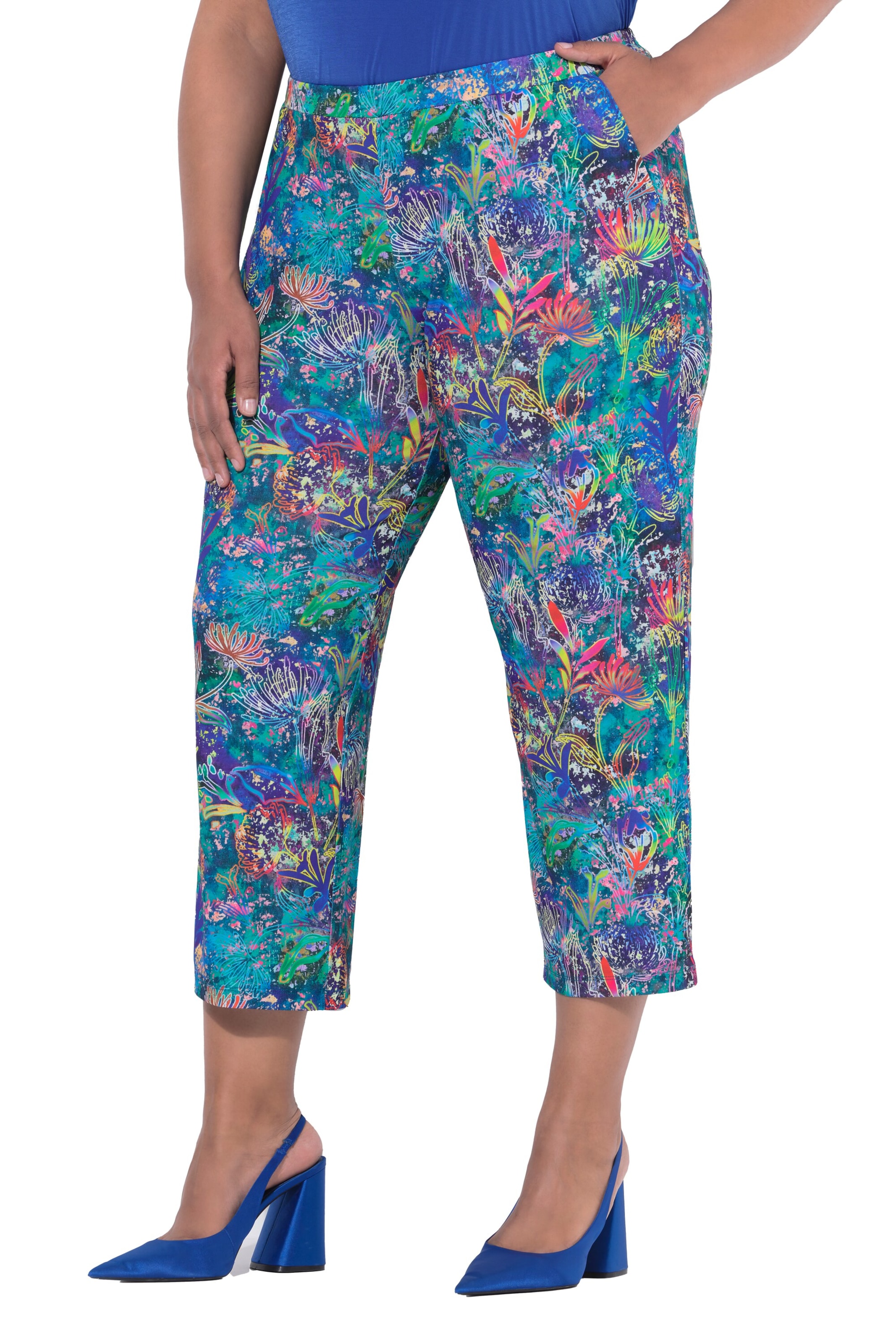 Ulla Popken Regular Hose in Blau