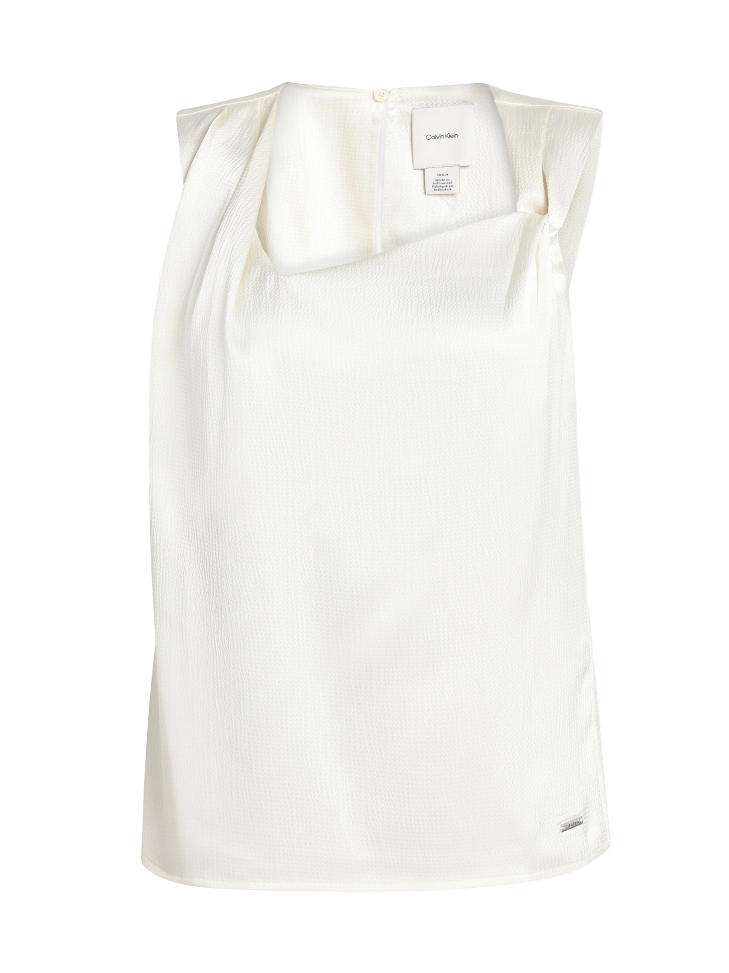Calvin Klein Blouse in XXS in de kleur Offwhite, Productweergave