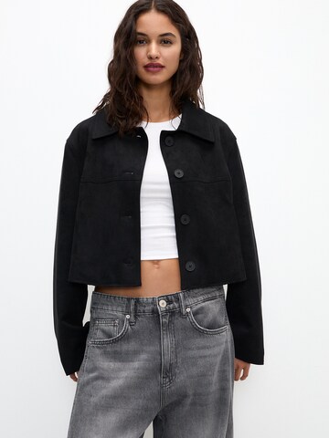 Pull&Bear Between-season jacket in Black: front
