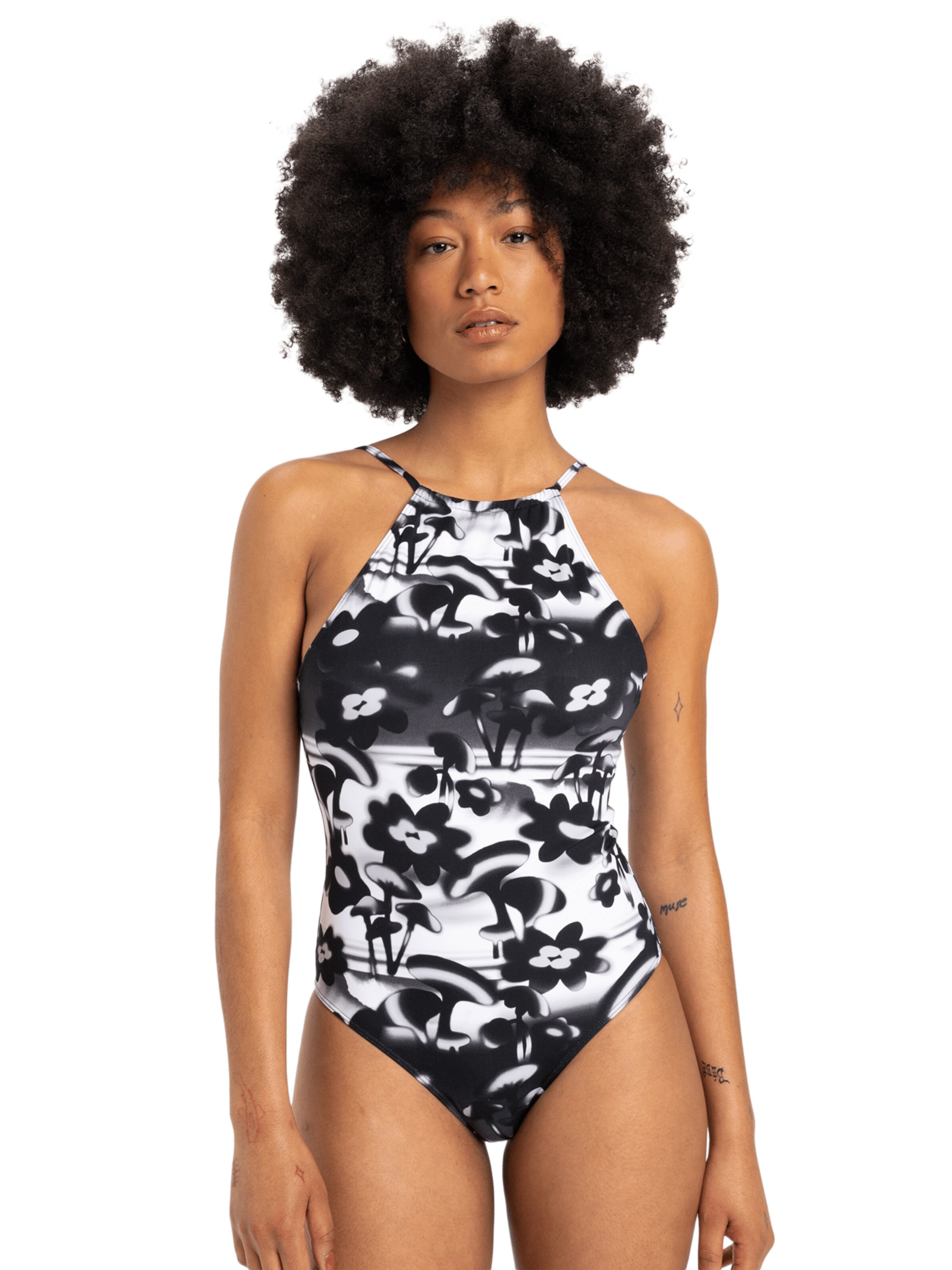 Bustier Maillot de bain 'Love Blows' QUIKSILVER en noir : devant