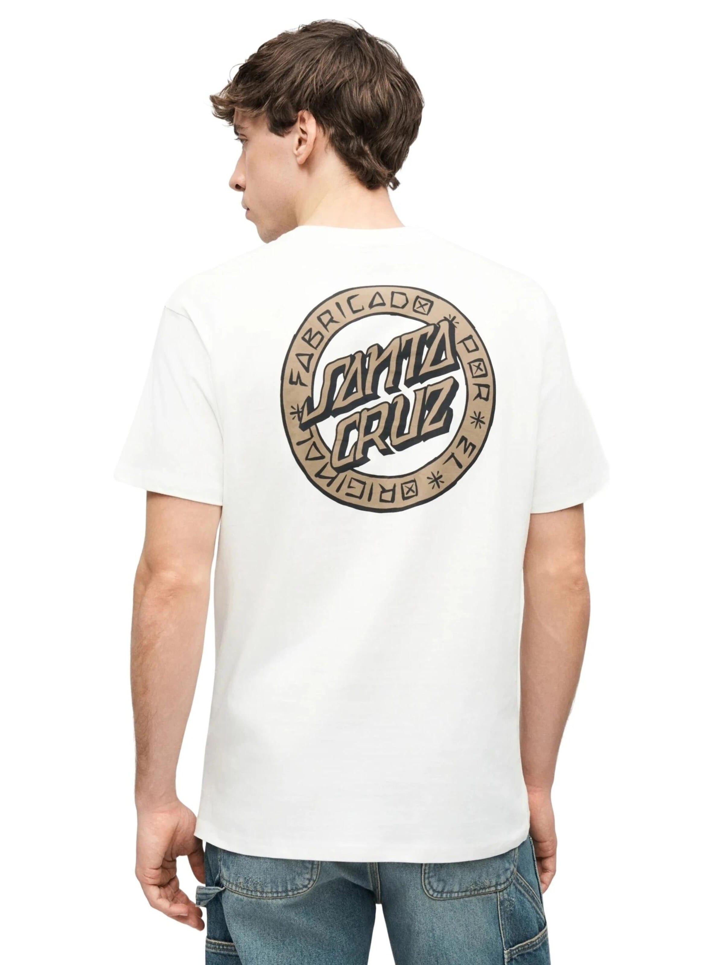 Santa Cruz - Camisa 'Camiseta santa cruz blanca loco dot tee' em branco