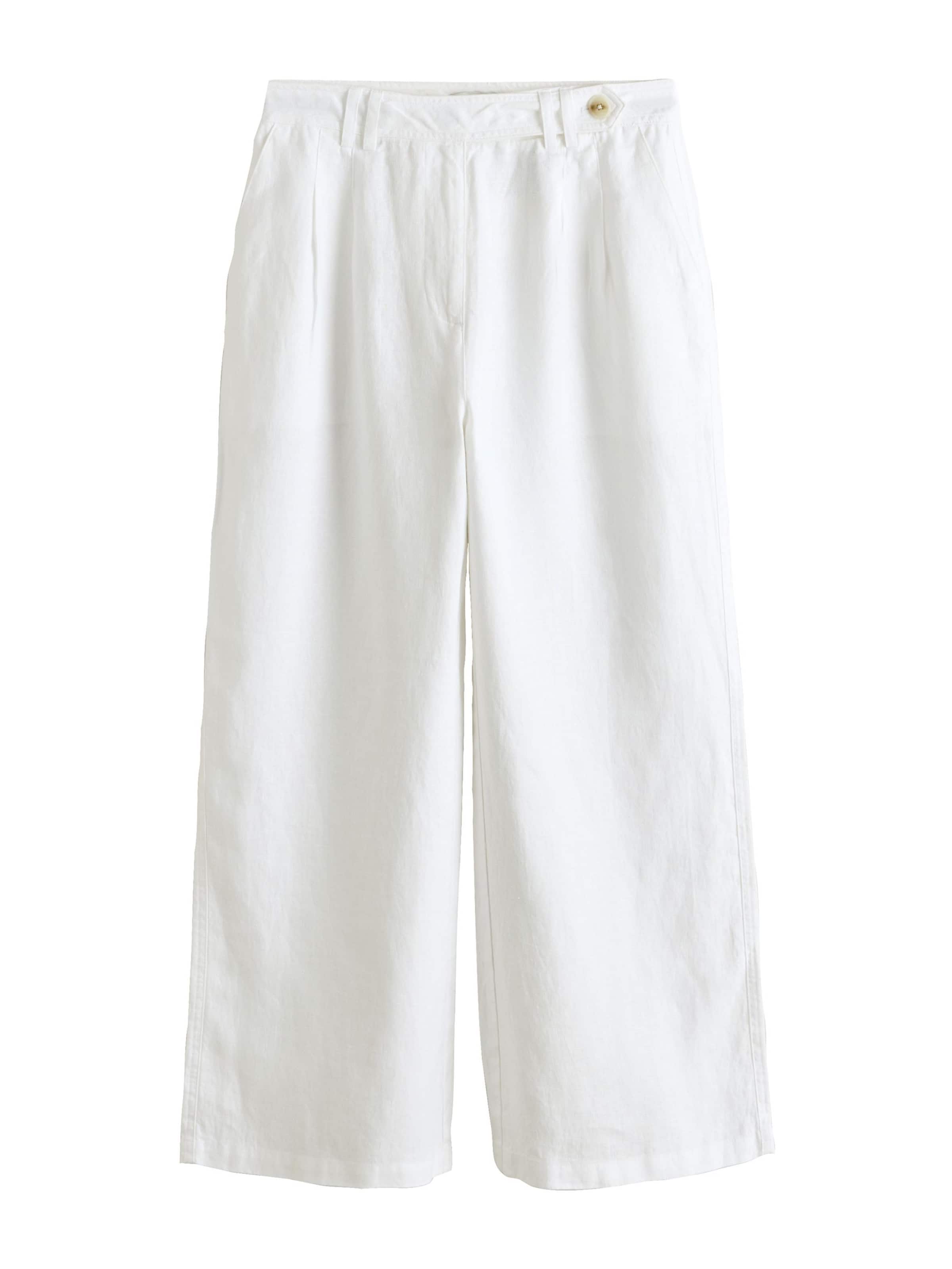 Pantaloni con pieghe 'N. Premium' in 36/short Next di colore bianco, Visualizzazione prodotti