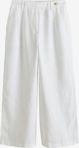 Pantaloni con pieghe 'N. Premium' di Next in bianco: frontale
