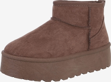 Ital-Design Boots in Brown: front