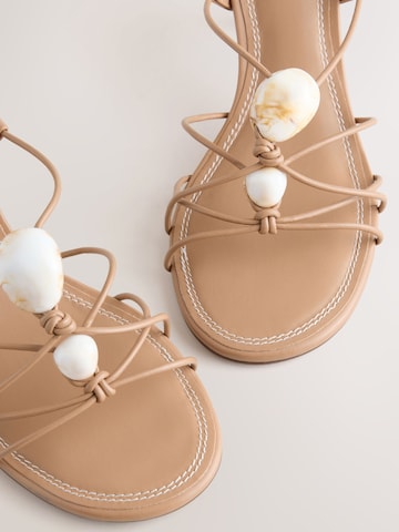 Next Сандали с каишка 'Forever Comfort' в кафяво