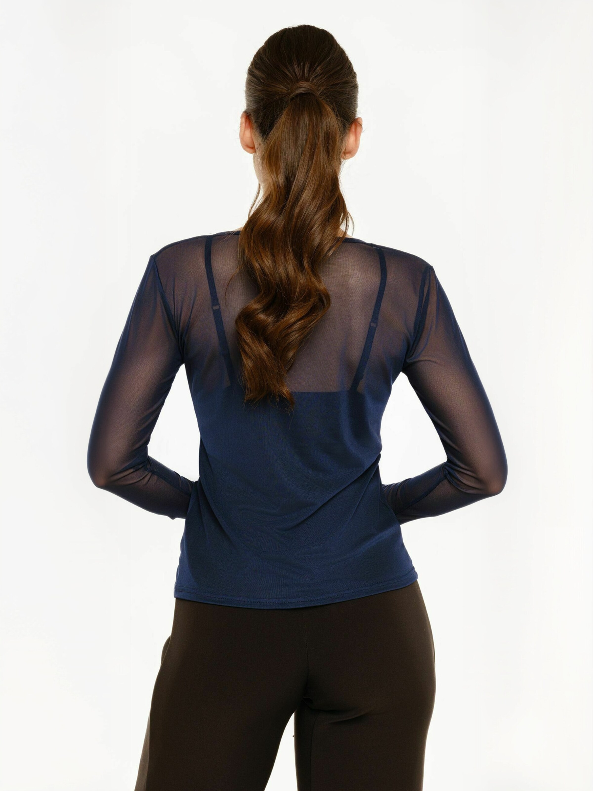 Liberte Essentiel Top ' MESH ' in Blue