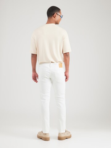 Coupe slim Jean 'JJIGLENN JJORIGINAL' JACK & JONES en blanc