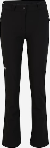 ZIENER Boot cut Workout Pants 'TALPA' in Black: front