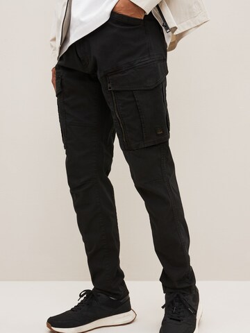 Next Slim fit Cargo trousers in Black: front