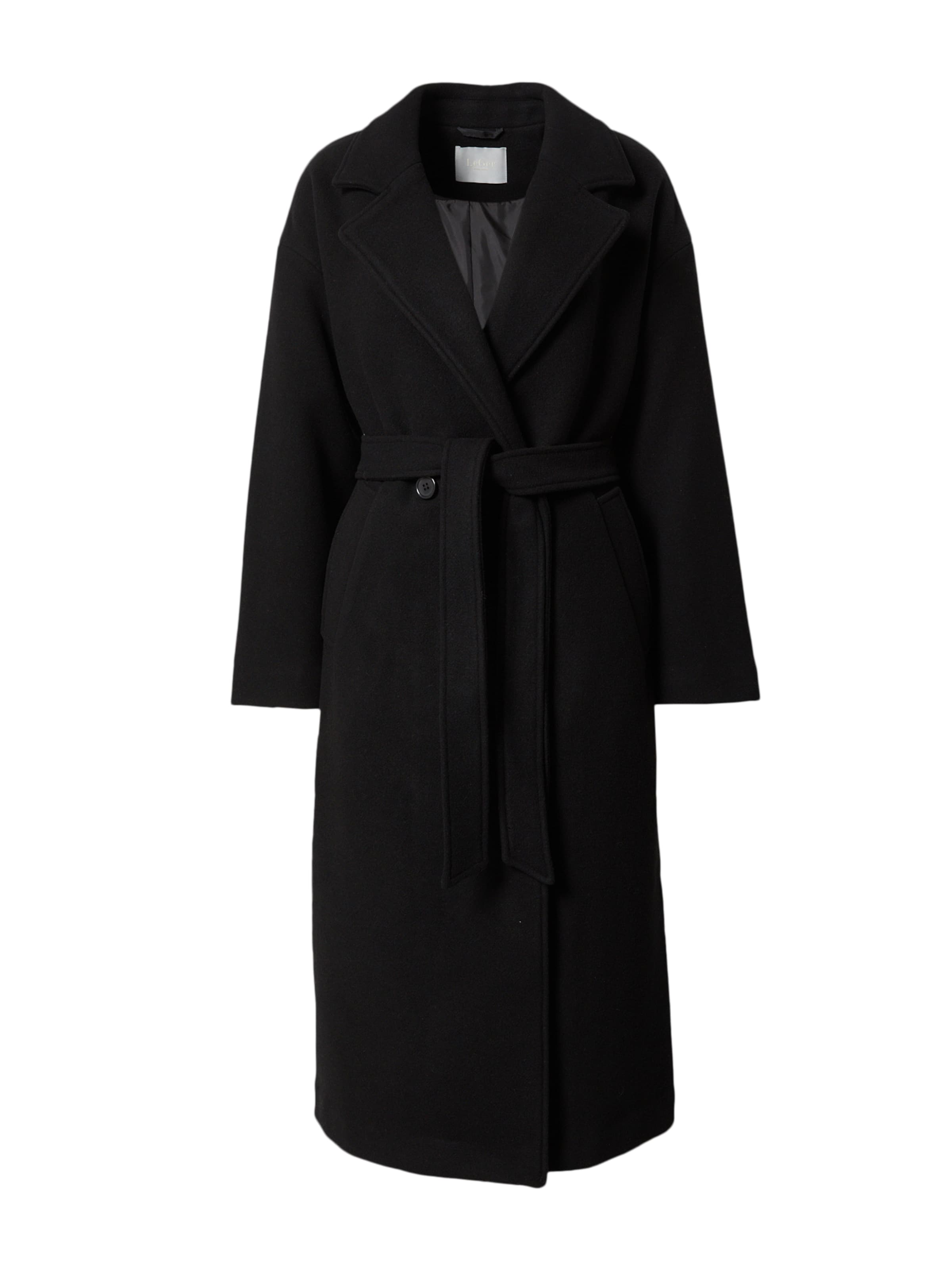 LeGer by Lena Gercke Kevad-sügismantel 'Dena', värv must: eest vaates