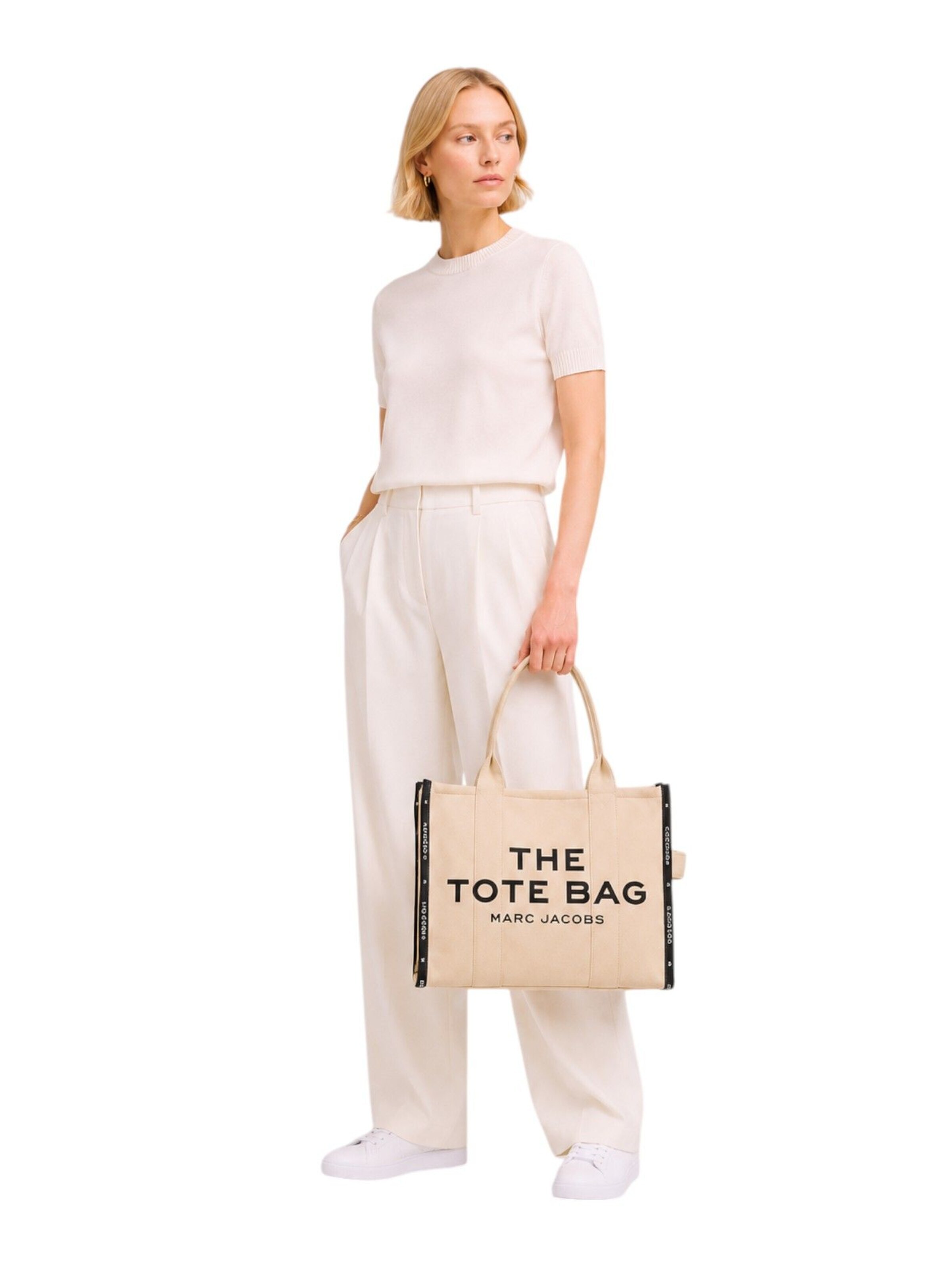 Marc Jacobs - Bolso de mano 'Large Tote 42x16x34 cm' en beige