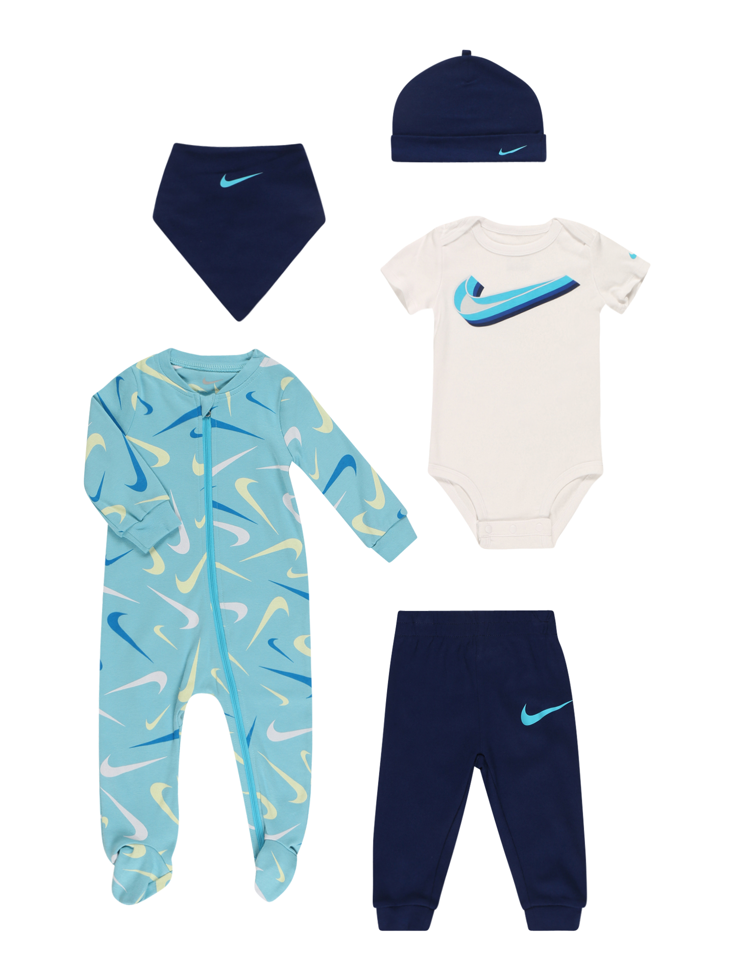 Nike Sportswear Zestaw w kolorze Niebieski, Jasnoniebieski, Atramentowy, Białym 