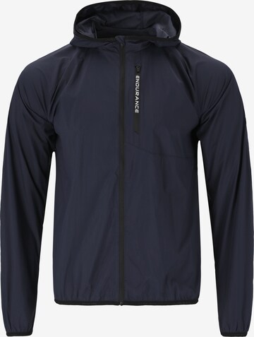 ENDURANCE Athletic Jacket 'Ditlev' in Blue: front