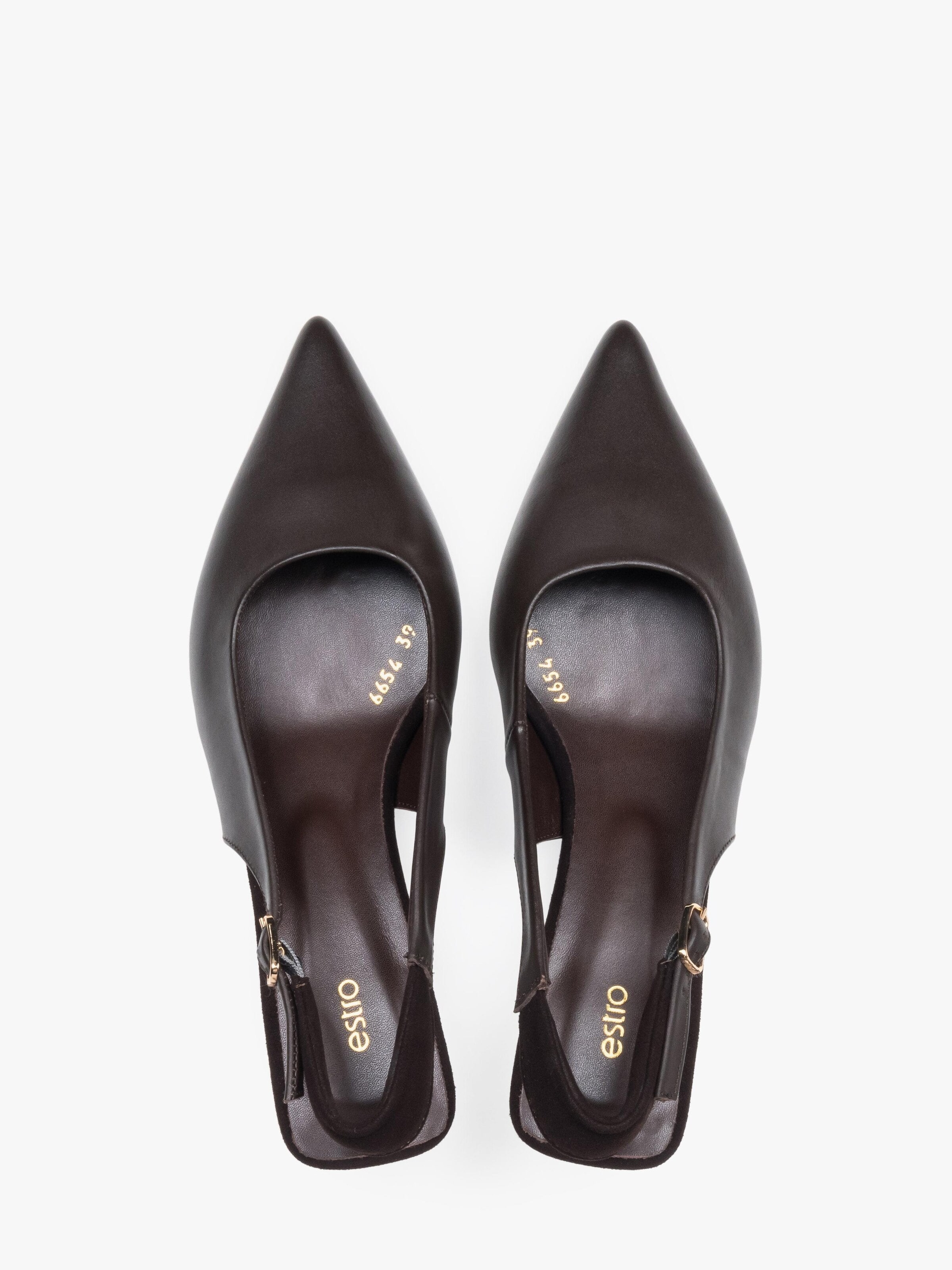 Décolleté sling '30-6654-1' di Estro in marrone