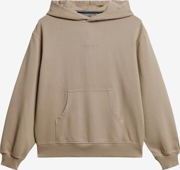 Sweat-shirt Superdry en beige : devant