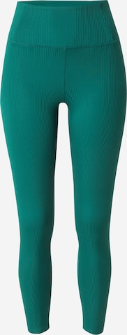 Girlfriend Collective Skinny Workout Pants in Green: front