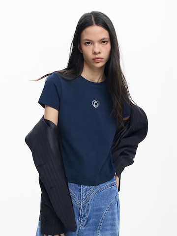 mėlyna Desigual Marškinėliai: priekis