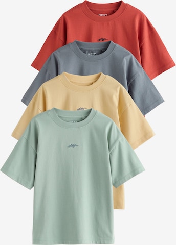 Next T-shirt i gul: framsida