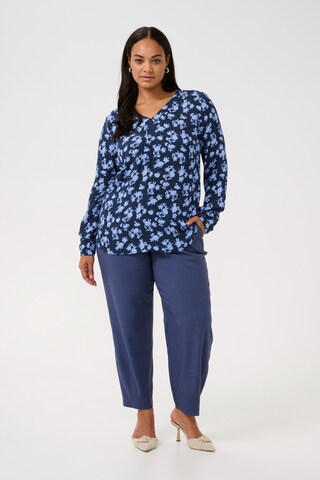 KAFFE CURVE Blouse 'KC Ami' in Blue