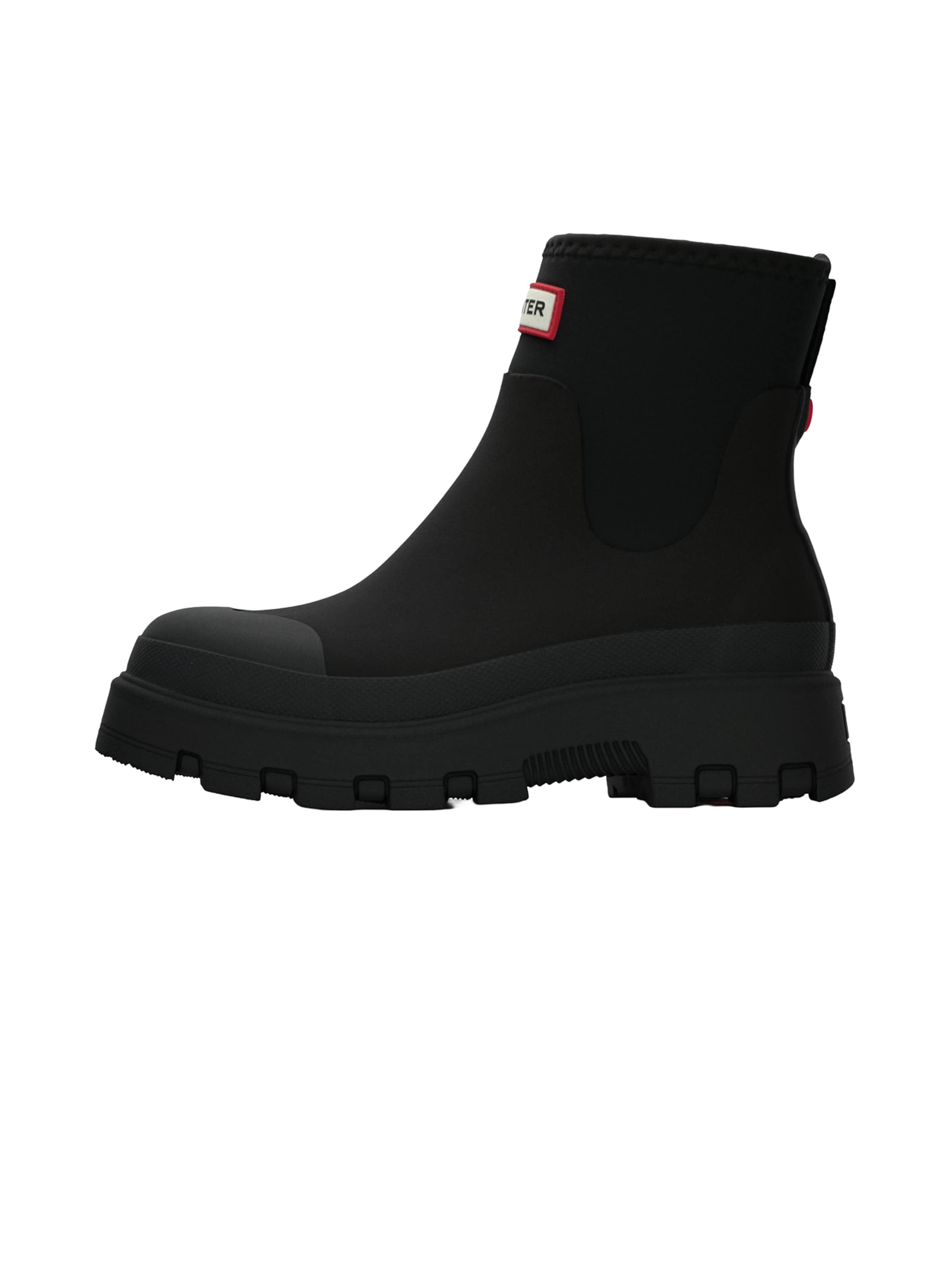 Botine de la HUNTER pe negru: față