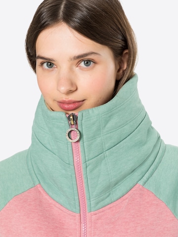 Fli Papigu Zip-Up Hoodie 'Im Bus letzte Reihe' in Green