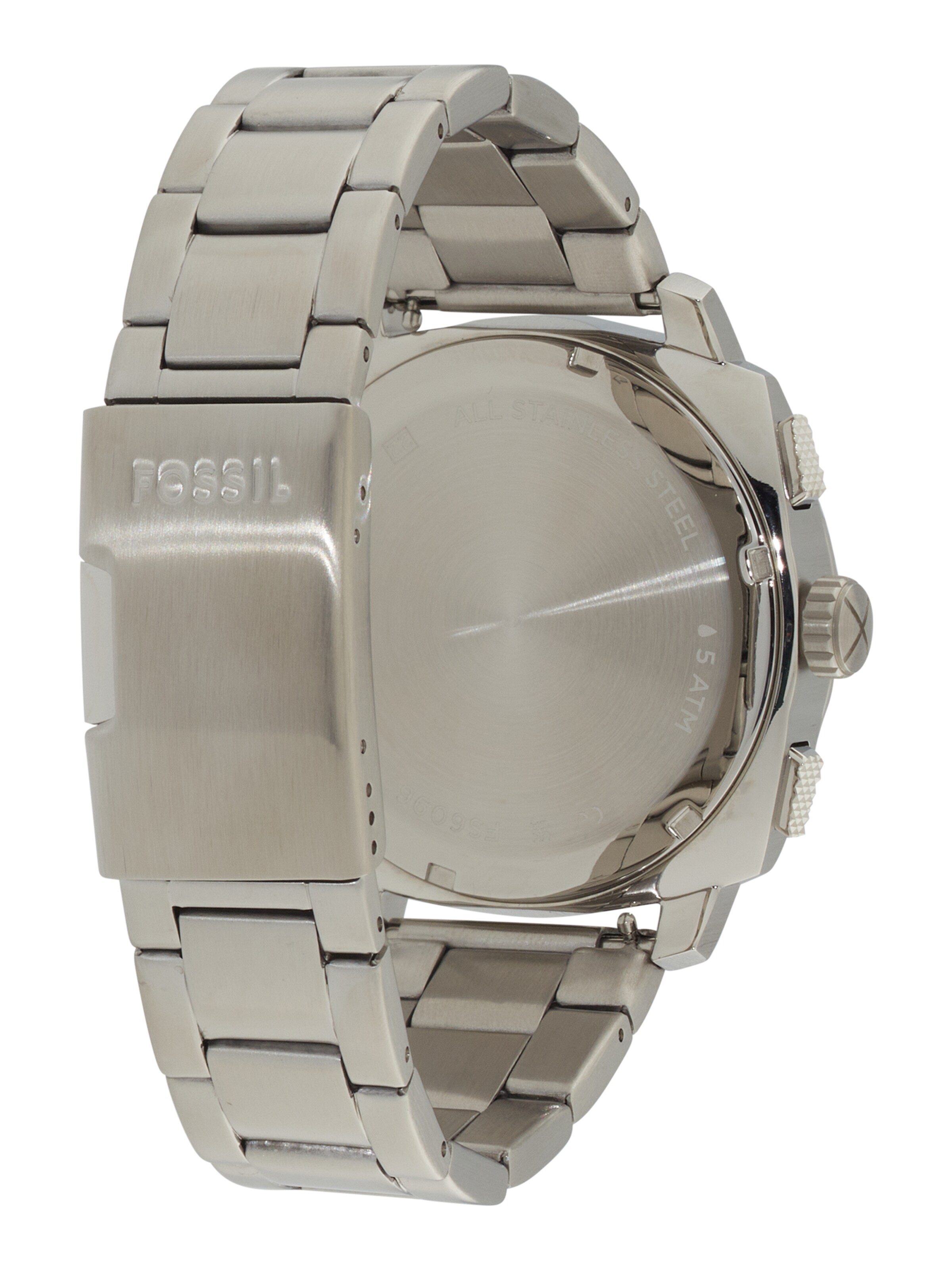 FOSSIL Аналогов часовник 'Machine' в сребърно