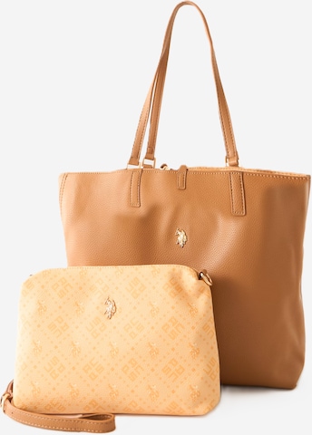 U.S. POLO ASSN. Shopper 'MALIBU' - Hnedá: predná strana