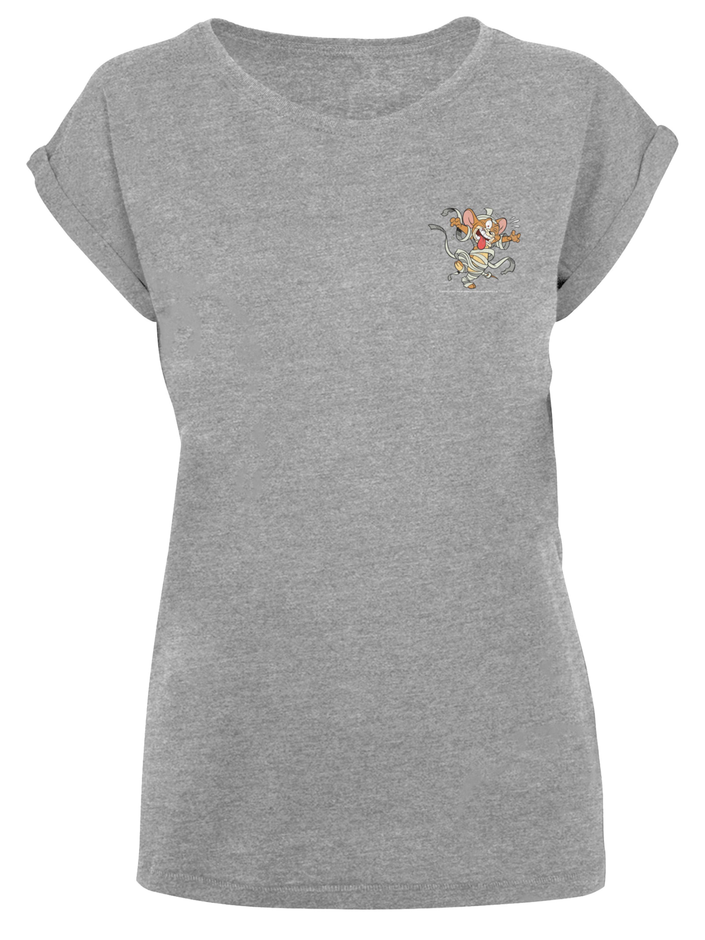 T-shirt 'Tom And Jerry Faux Pocket Mummy Jerry' F4NT4STIC en gris : devant