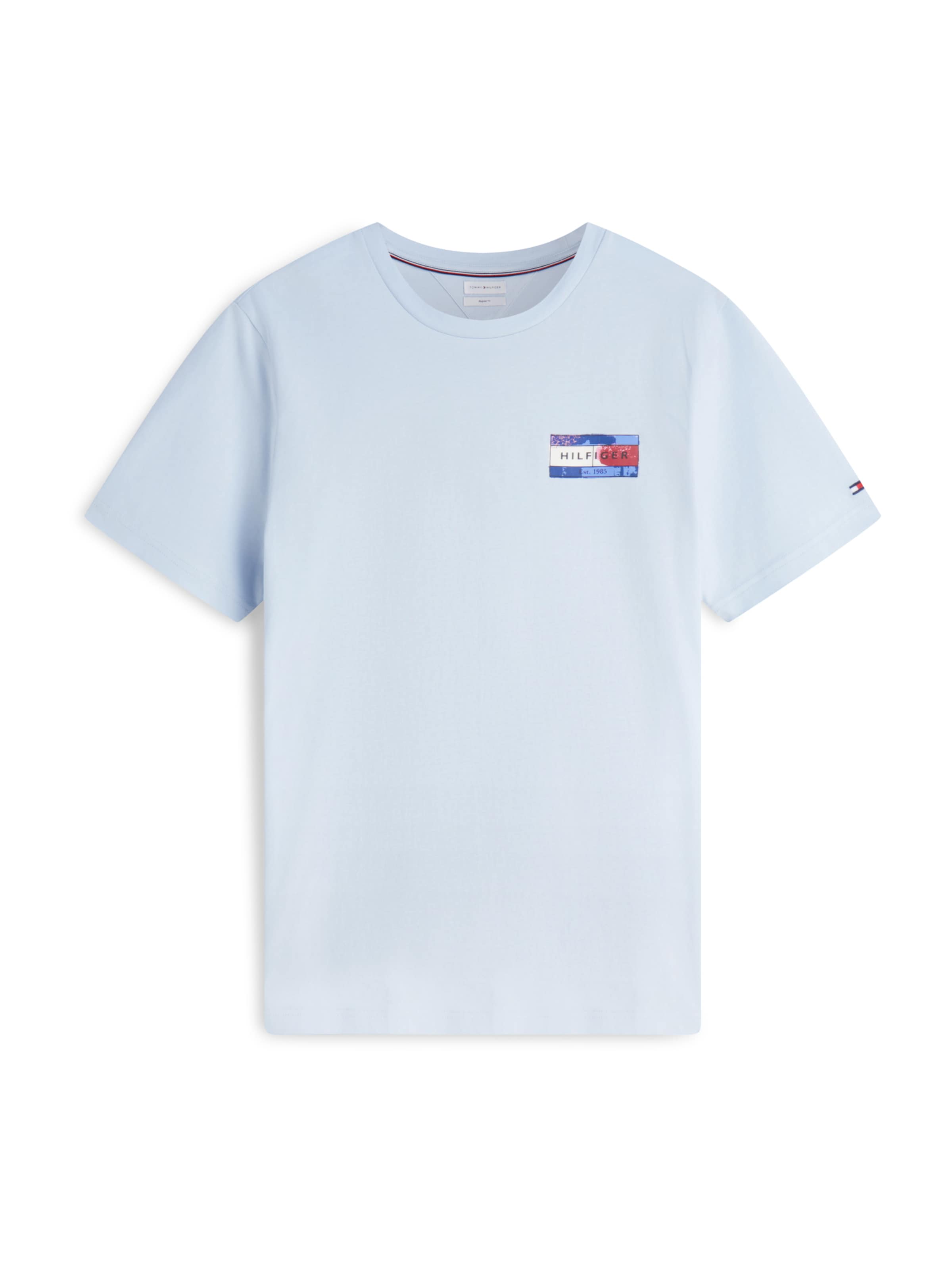 TOMMY HILFIGER - Camisa 'BRAND LOVE' em azul: frente