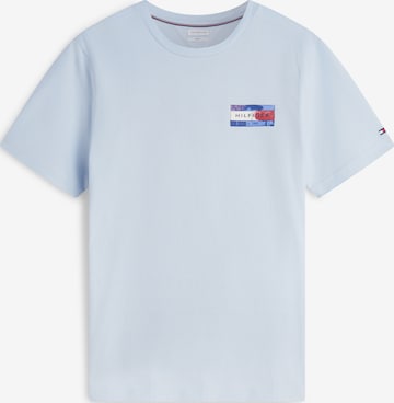 TOMMY HILFIGER - Camisa 'BRAND LOVE' em azul: frente