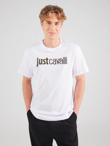 balta Just Cavalli Marškinėliai: priekis