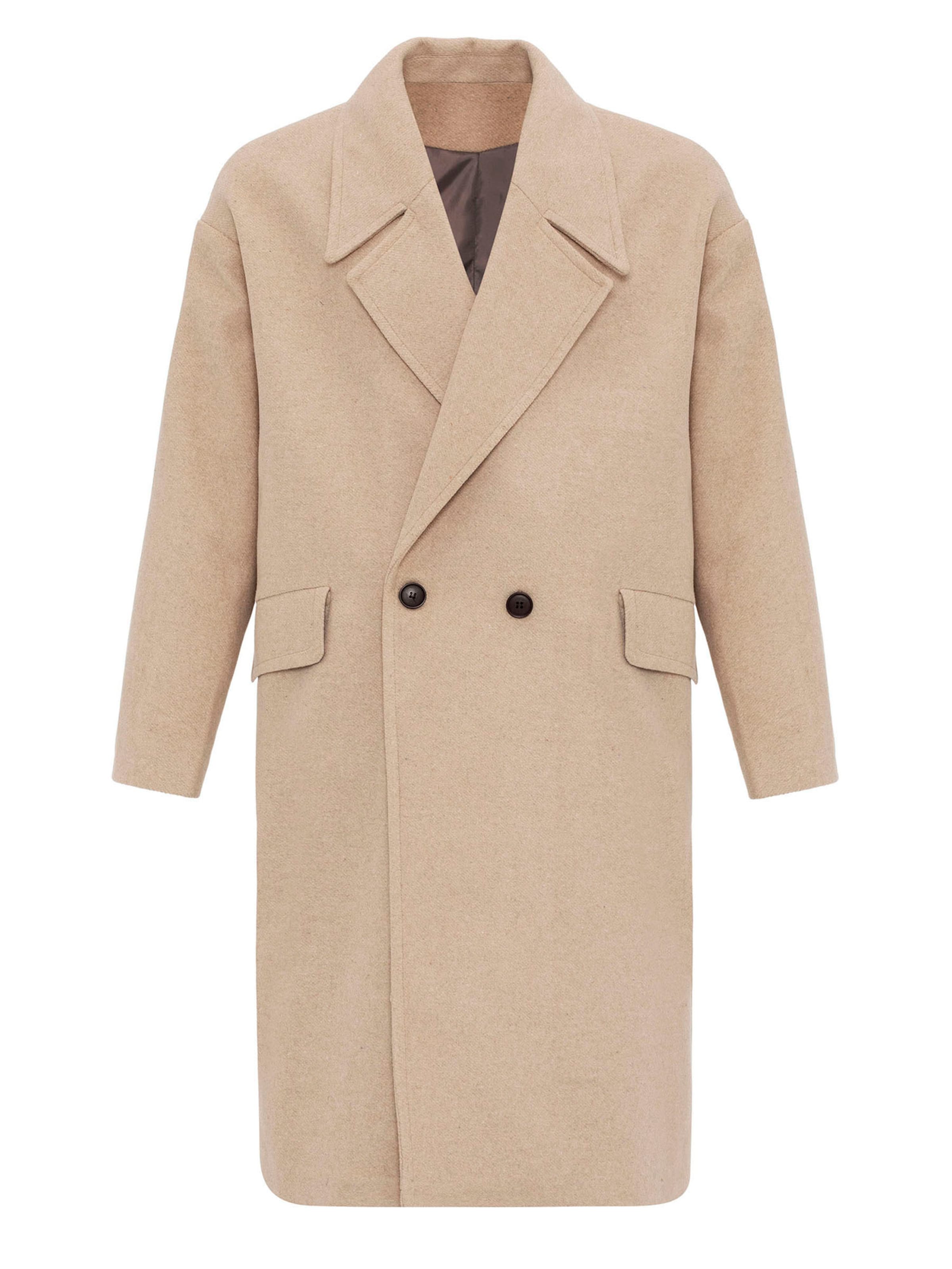 Antioch Ανοιξιάτικο και φθινοπωρινό παλτό σε μπεζ: μπροστά