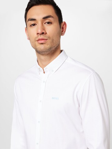 BOSS Regular fit Button Up Shirt 'BIADO' in White