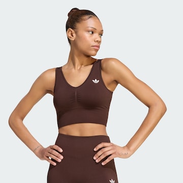 ADIDAS ORIGINALS Korzetová Podprsenka 'Essentials' – hnědá