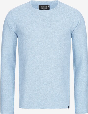 INDICODE JEANS Sweater 'Loakim' in Blue: front