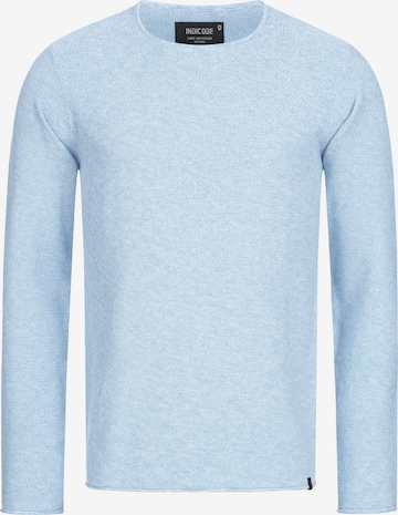 INDICODE JEANS Sweater 'Loakim' in Blue: front