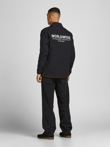 JACK & JONES - Chaqueta de entretiempo 'Worldwide' en negro