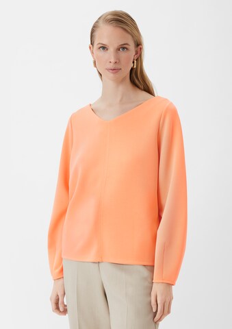 Sweat-shirt COMMA en orange : devant