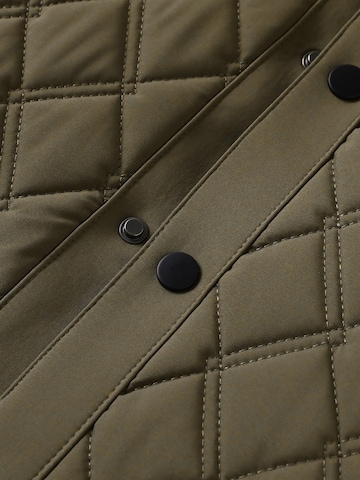 ALLTHEMEN Winter Jacket 'Rautenstich' in Green