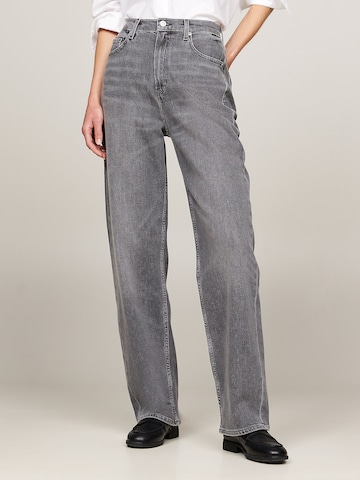 TOMMY HILFIGER Wide leg Jeans in Grijs: voorkant