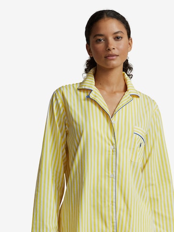 Polo Ralph Lauren Pyjama ' Madison PJ Set - Shirting Stripes ' in Gelb