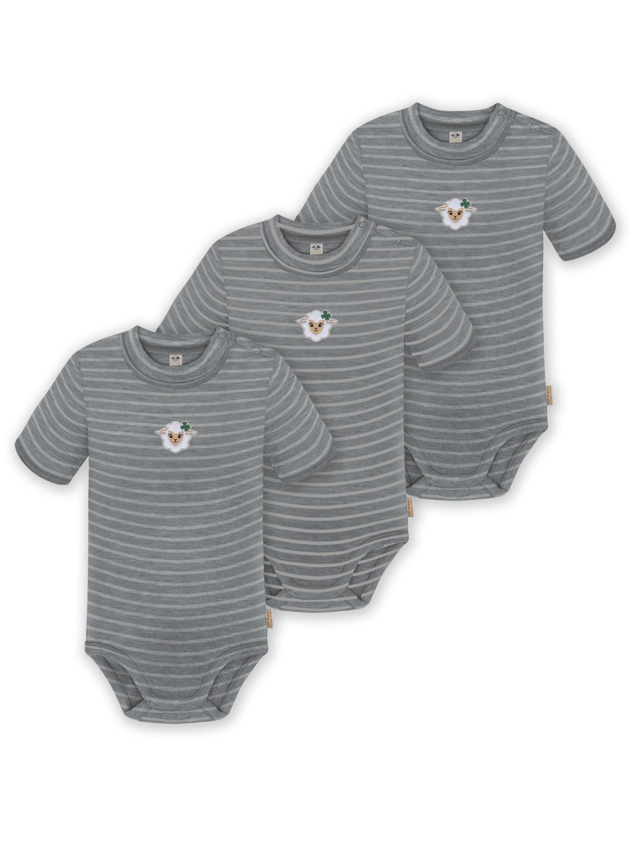 Barboteuse / body 'Tihoi' normani en gris : devant